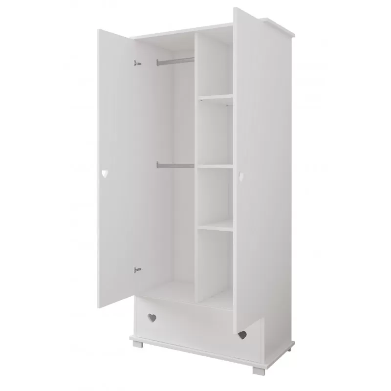Garderober Srce - White 