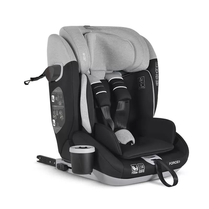 Moni Force Isofix i-Size auto sedište 76-150cm Grey 