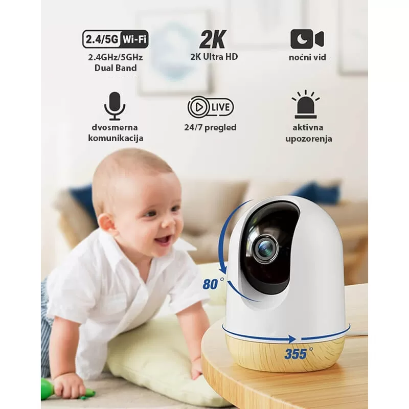 Kikka Boo Wi-fi baby kamera Ethan 