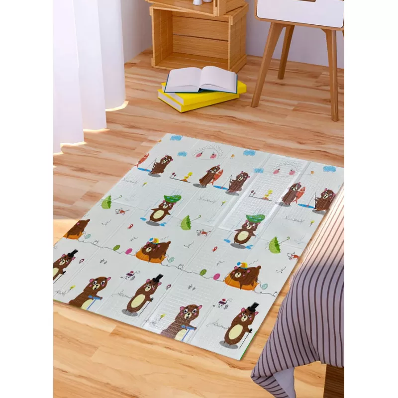 Dvostrana sklopiva podloga za bebe od pene 180x200cm 