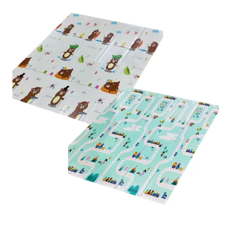 Dvostrana sklopiva podloga za bebe od pene 180x200cm 