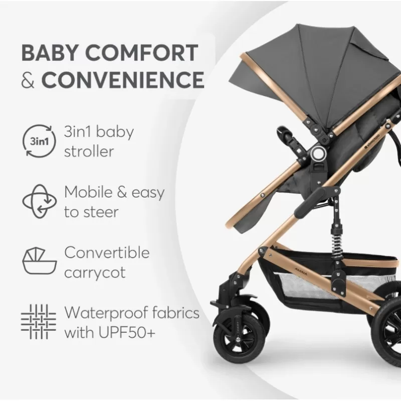 Kikka Boo Amaia Premium 3u1- Dark Grey 