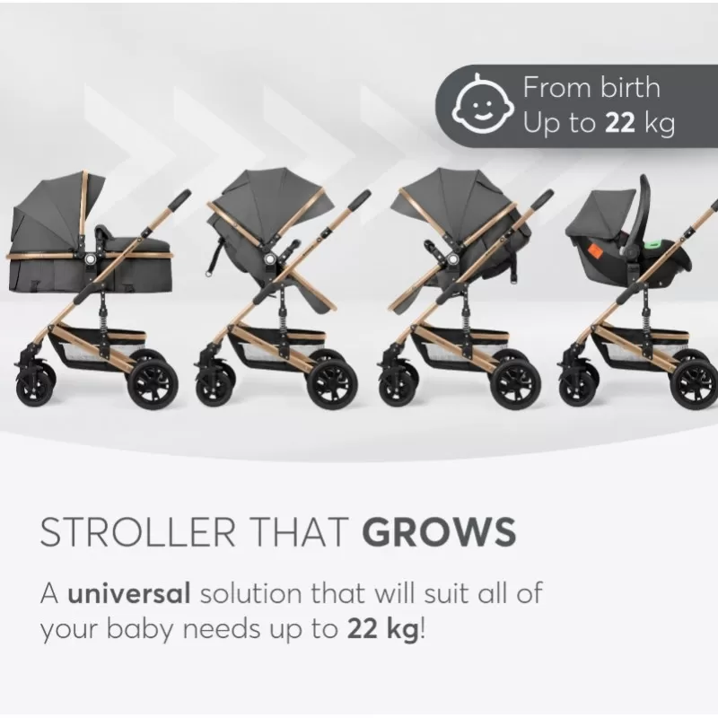 Kikka Boo Amaia Premium 3u1- Dark Grey 