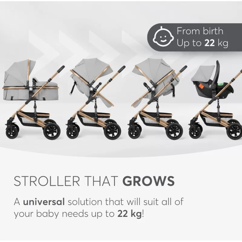Kikka Boo Amaia Premium 3u1- Light Grey 