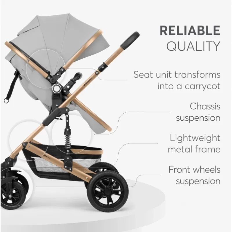 Kikka Boo Amaia Premium 3u1- Light Grey 