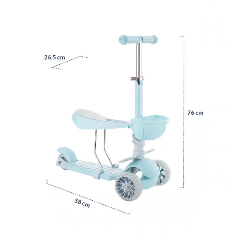 Trotinet Makani BonBon 3in1 Candy Mint 