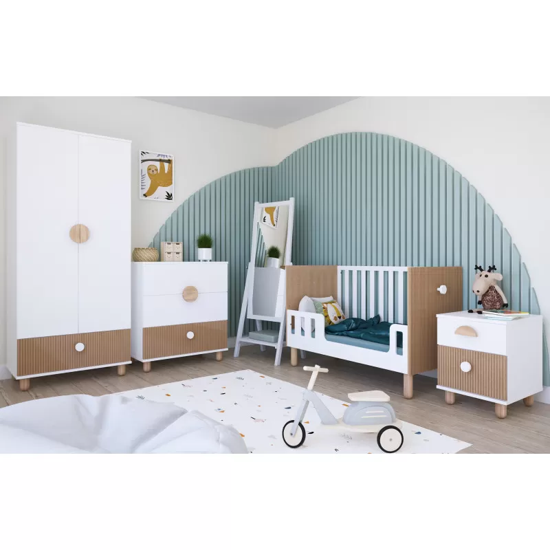 Krevetić LOFT Natur-White 