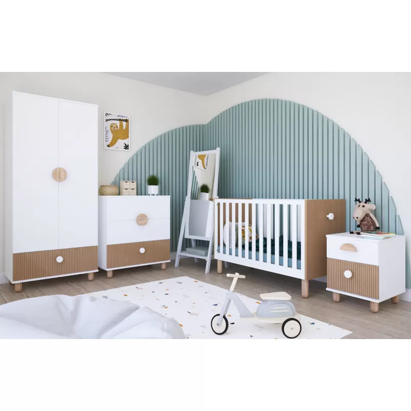 Krevetić LOFT Natur-White 