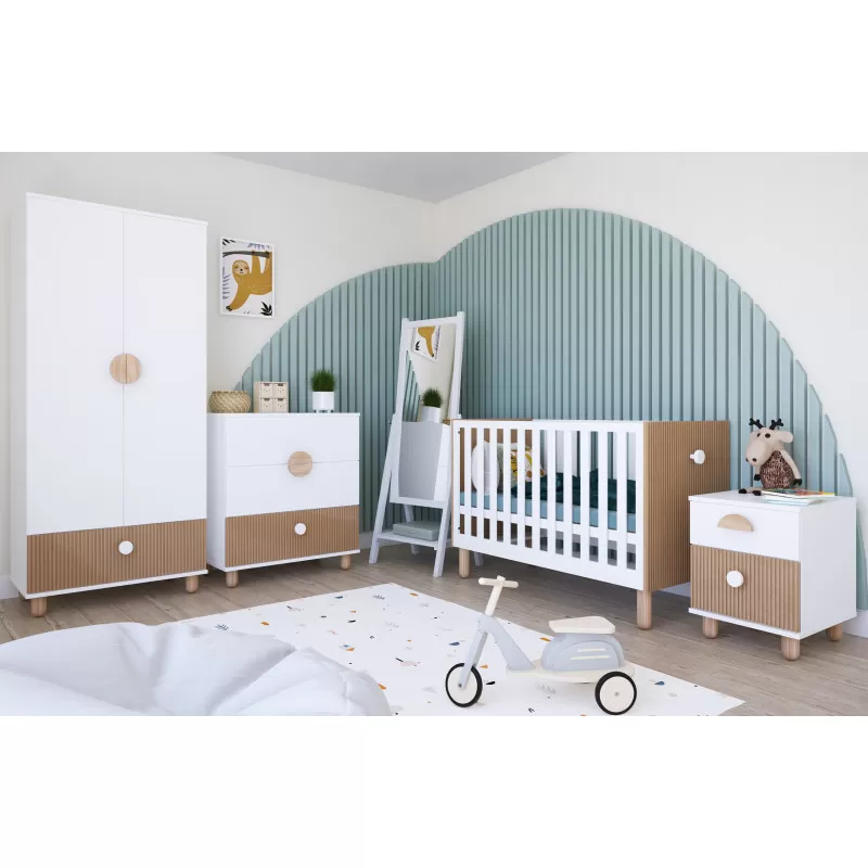 Krevetić LOFT Natur-White 