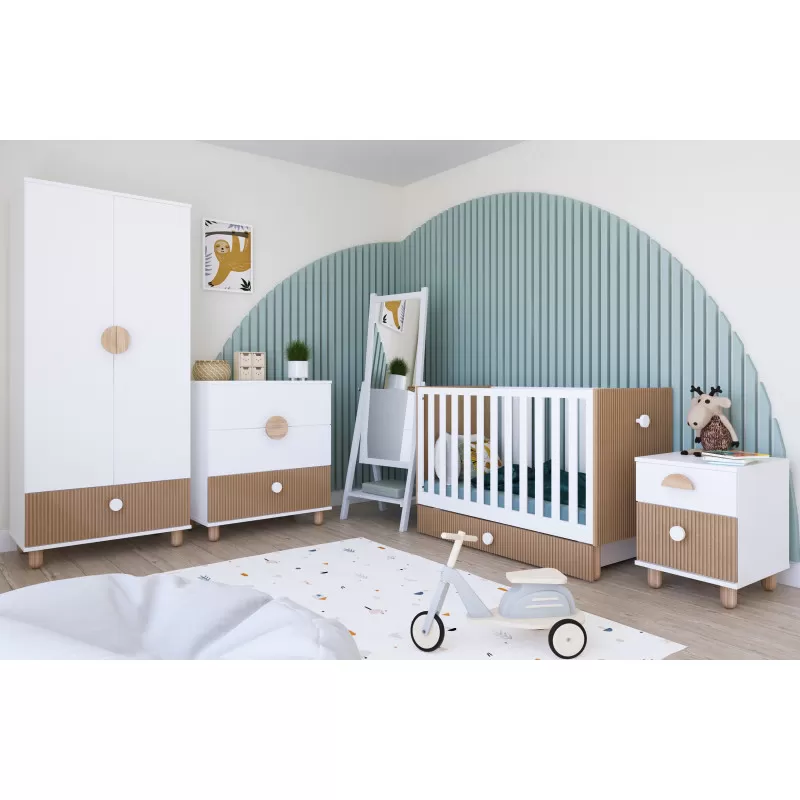 Krevetić LOFT Natur-White 