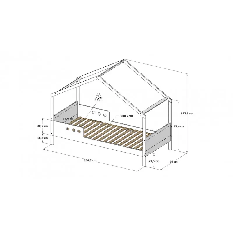 Krevet Bela Home 200x90cm 